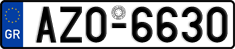 License plate of Greece, Cars