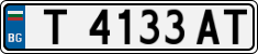 License plate of Bulgaria, Cars