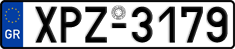 License plate of Greece, Cars