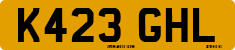 License plate of the United Kingdom, 1983 year system