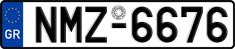 License plate of Greece, Cars