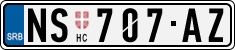 License plate of Serbia, Cars