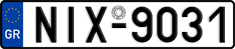 License plate of Greece, Cars