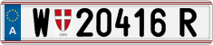 License plate of Austria, Regular plates