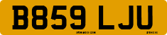 License plate of the United Kingdom, 1983 year system