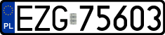 License plates of Poland, Regular car plates