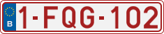 License plate of Belgium, Regular plates (2010)