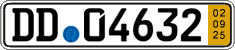 German license plate, Short-term transit plates