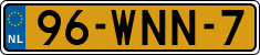 License plate of the Netherlands, Trailers