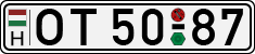 license plates of Hungary, Oldtimers (1990)
