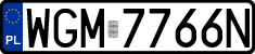 License plates of Poland, Regular car plates