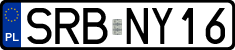 License plates of Poland, Regular car plates