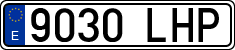 License plates of Spain, Ordinary (2000)