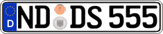 German license plate, Regular plates