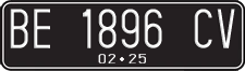 License plate of Indonesia, Regular plates