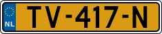 License plate of the Netherlands, Cars