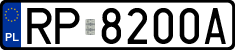 License plates of Poland, Regular car plates