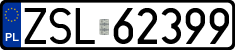 License plates of Poland, Regular car plates
