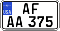 Federal license plates, US Army in Germany