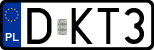 License plates of Poland, Regular car plates