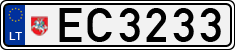 License plate of Lithuania, Electric vehicles