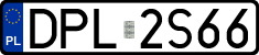License plates of Poland, Regular car plates