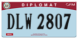 Federal license plates, Diplomatic