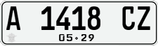 License plate of Indonesia, Regular plates