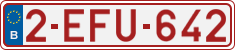 License plate of Belgium, Regular plates (2010)