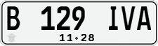 License plate of Indonesia, Regular plates