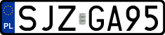 License plates of Poland, Regular car plates