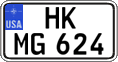 Federal license plates, US Army in Germany