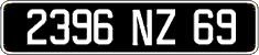 French license plate, FNI