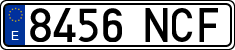 License plates of Spain, Ordinary (2000)