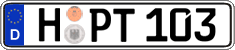 German license plate, Regular plates