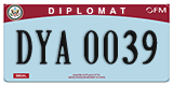 Federal license plates, Diplomatic