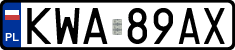 License plates of Poland, Regular car plates
