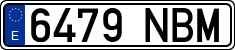 License plates of Spain, Ordinary (2000)