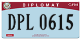 Federal license plates, Diplomatic