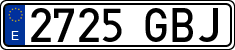 License plates of Spain, Ordinary (2000)