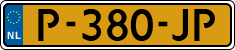 License plate of the Netherlands, Cars