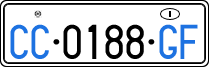 License plate of Italy, Diplomatic