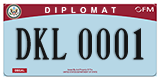 Federal license plates, Diplomatic