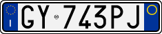 License plate of Italy, Cars (1994 year series)