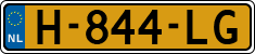 License plate of the Netherlands, Cars