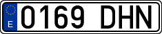License plates of Spain, Ordinary (2000)