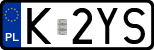 License plates of Poland, Regular car plates