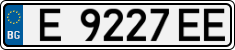 License plate of Bulgaria, Cars