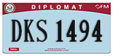 Federal license plates, Diplomatic