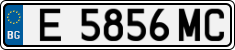 License plate of Bulgaria, Cars